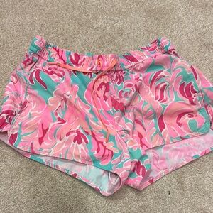 Vibrant Pink and Green Women's Shorts
